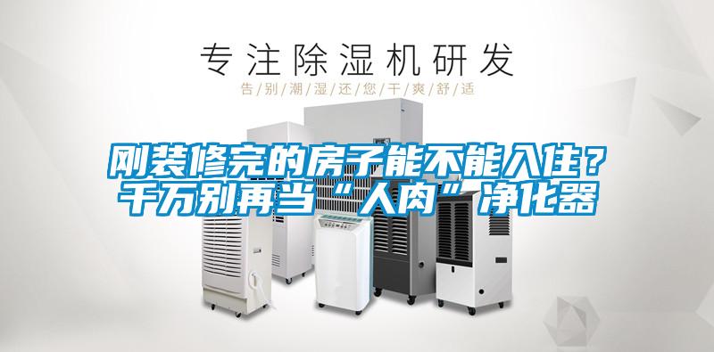 剛裝修完的房子能不能入??？千萬別再當“人肉”凈化器