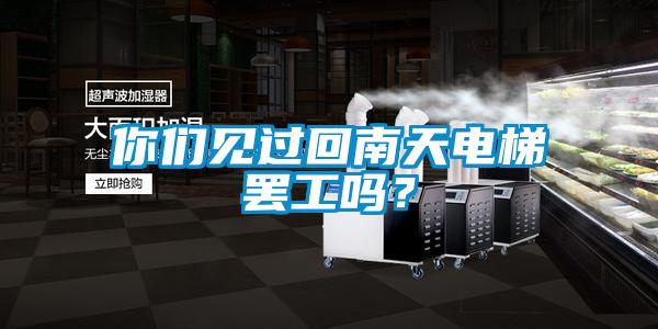 你們見過回南天電梯罷工嗎？