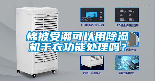 棉被受潮可以用除濕機干衣功能處理嗎？