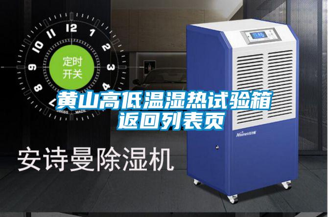 黃山高低溫濕熱試驗(yàn)箱 返回列表頁