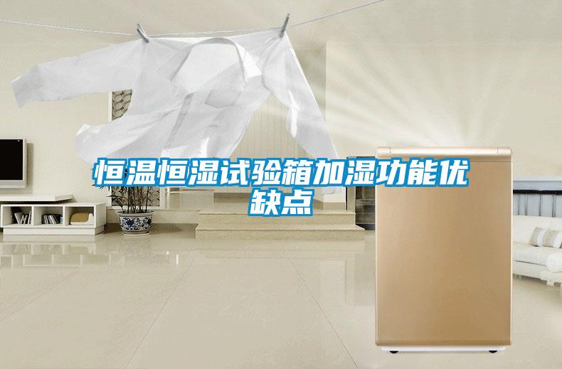 恒溫恒濕試驗箱加濕功能優(yōu)缺點