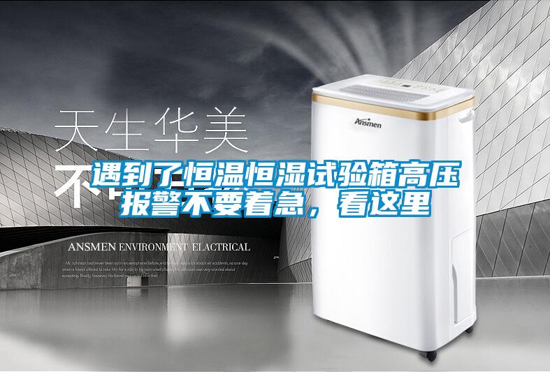 遇到了恒溫恒濕試驗(yàn)箱高壓報(bào)警不要著急，看這里