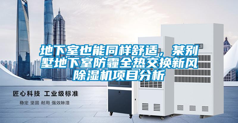 地下室也能同樣舒適，某別墅地下室防霾全熱交換新風(fēng)除濕機(jī)項(xiàng)目分析