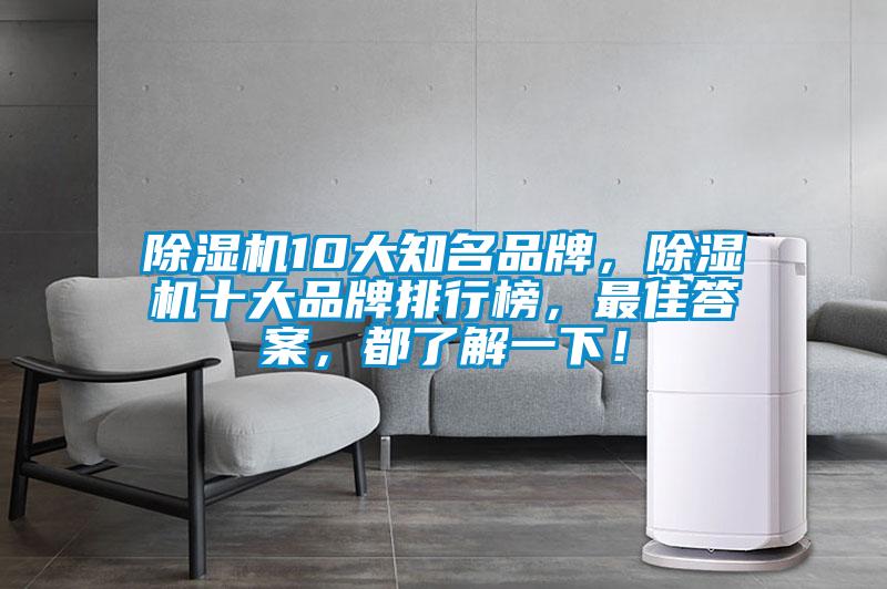 除濕機(jī)10大知名品牌，除濕機(jī)十大品牌排行榜，最佳答案，都了解一下！