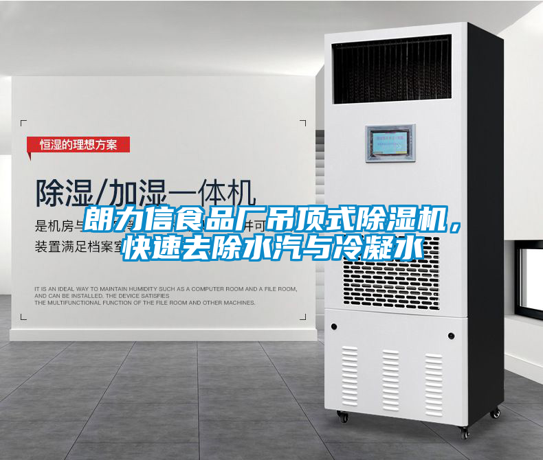 朗力信食品廠吊頂式除濕機(jī)，快速去除水汽與冷凝水