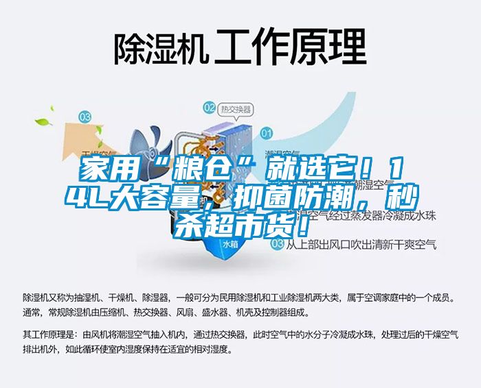 家用“糧倉”就選它！14L大容量，抑菌防潮，秒殺超市貨！