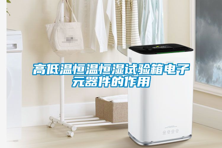 高低溫恒溫恒濕試驗(yàn)箱電子元器件的作用
